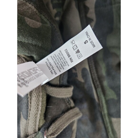 Independent Trading Company Mens Small Forest Camo Midweight Hooded Pullover - Picture 8 of 9